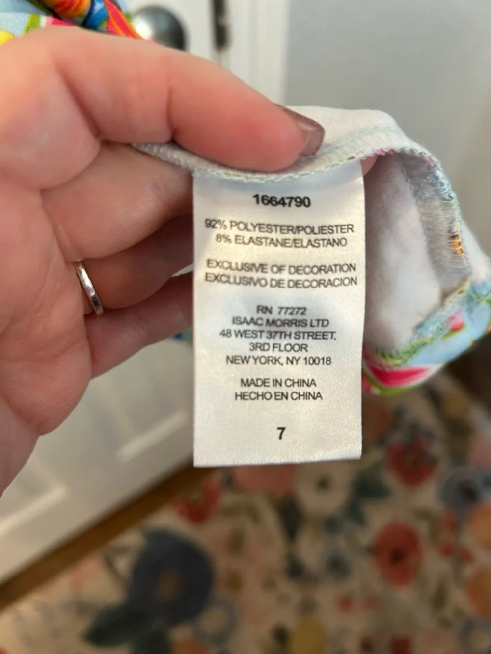 Tommy Bahama Light Blue‎ Floral Top